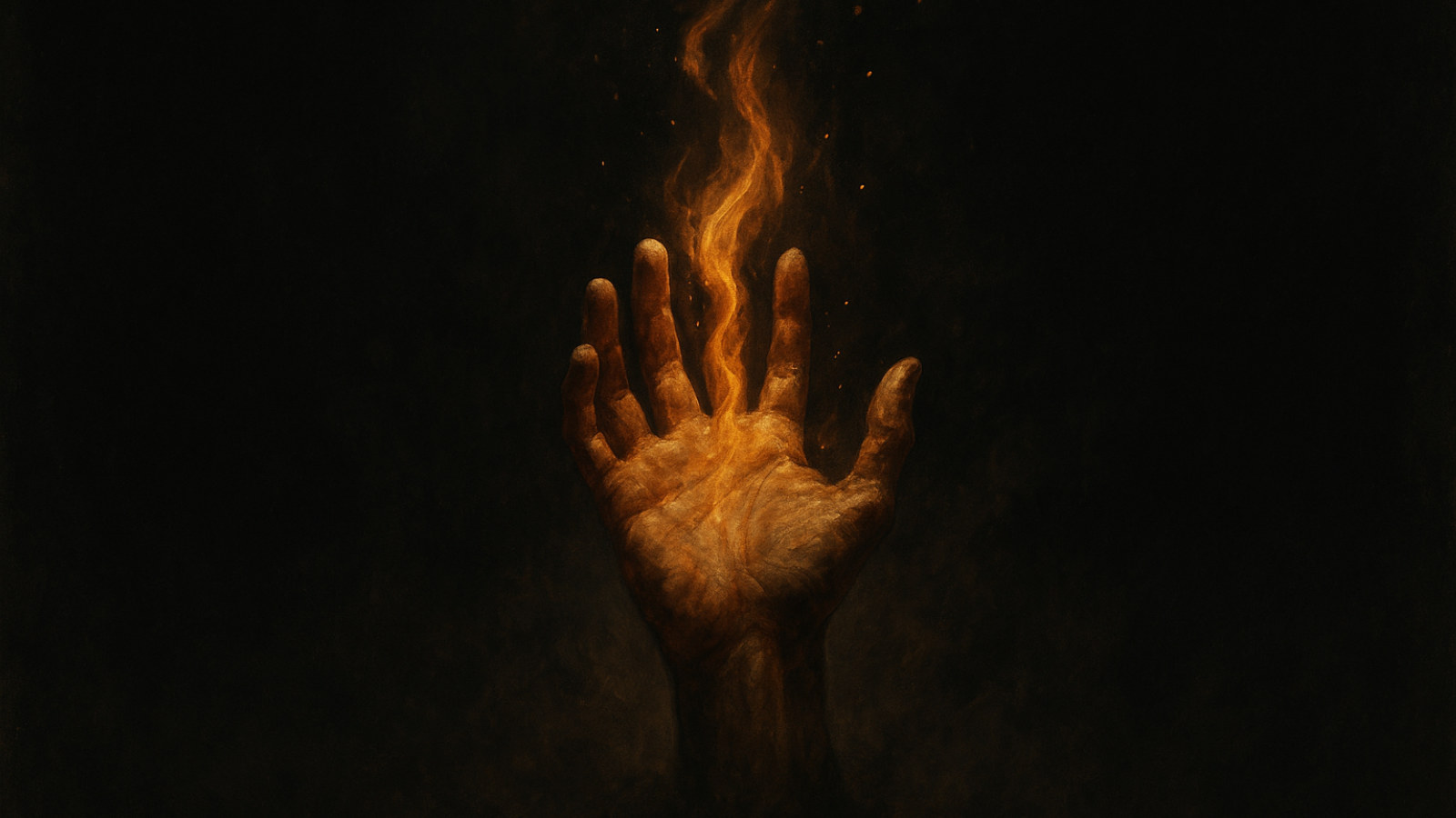Dark ember gradient background
